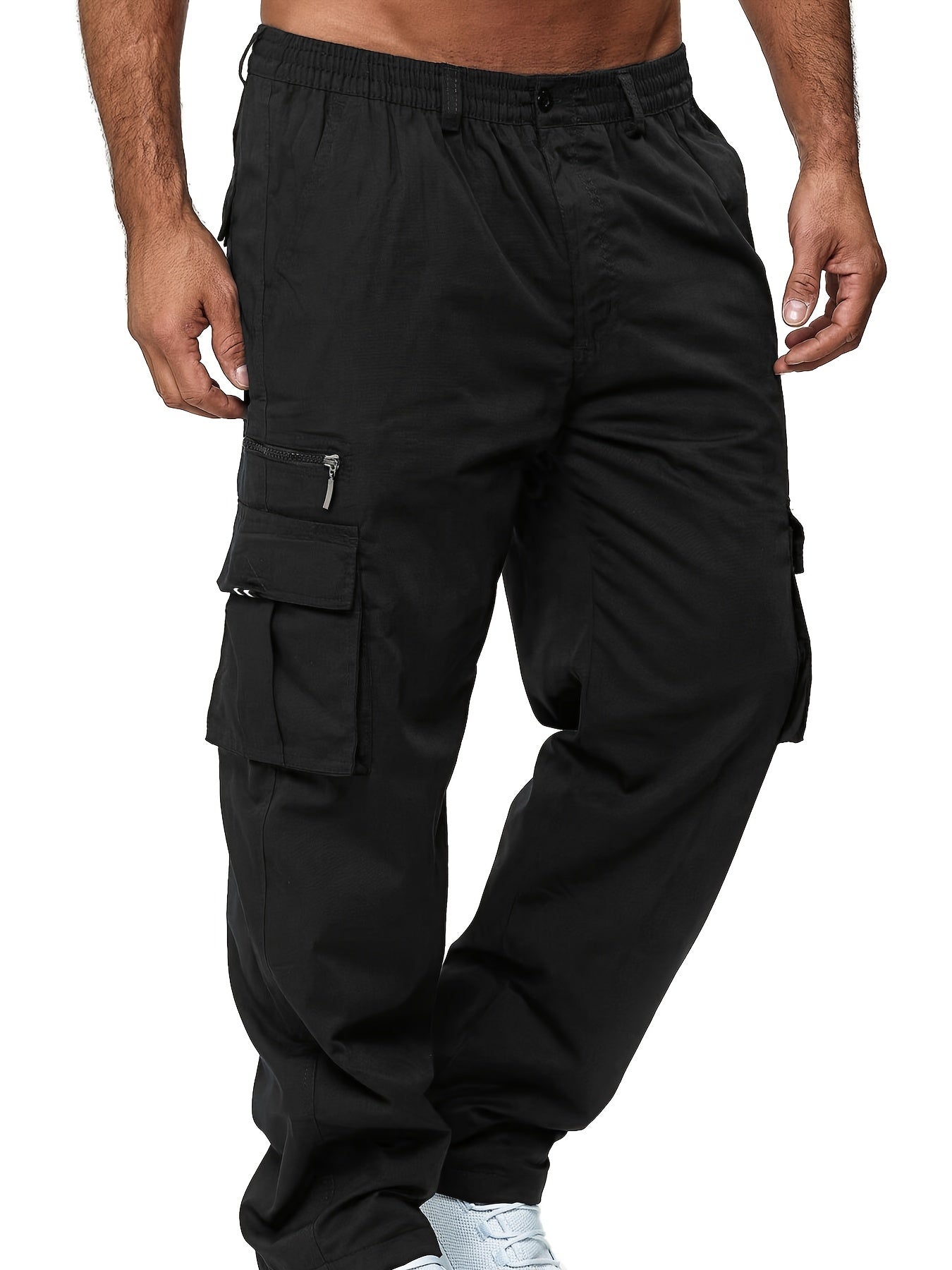 Men's Cargo Pants Jogger Sweatpants Outdoor Trousers With Pockets