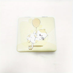 Cat Pattern Makeup Mirror Mini Compact Portable Pocket Mirror