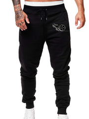 Men's Football Print Drawstring Sweatpants Joggers