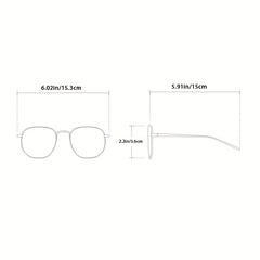 Men's Oval Sunglasses UV Protection Glasses