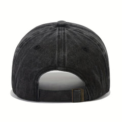 Funny Letter Print Baseball Cap Vintage Curved Brim Couple Outdoor Sports Hat