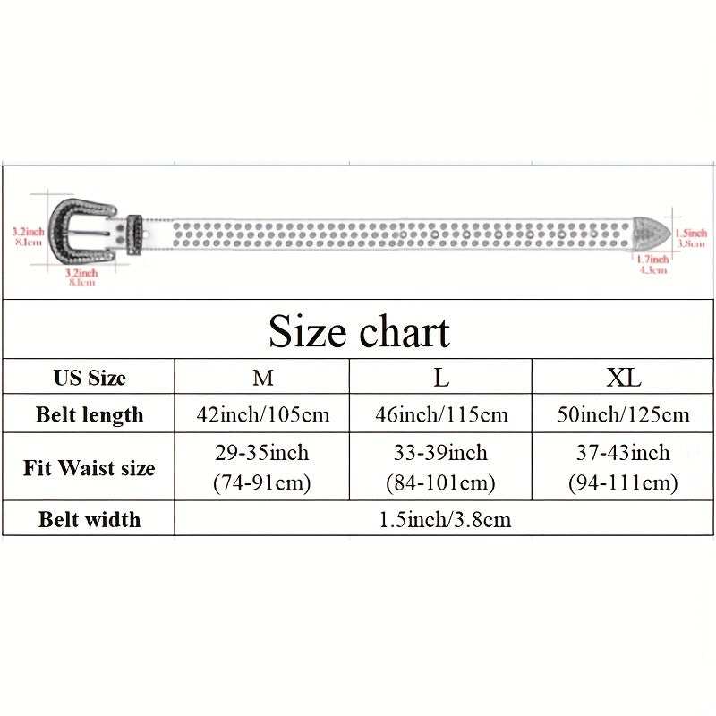 Colorful Rhinestone Western Cowgirl Belt
