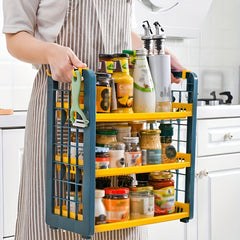 3-layer Kitchen Seasoning Rack Bathroom Storage Organizer