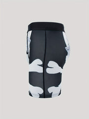 Men's Skull Graphic Boxer Shorts High Stretch Elastic Waist Beach Shorts