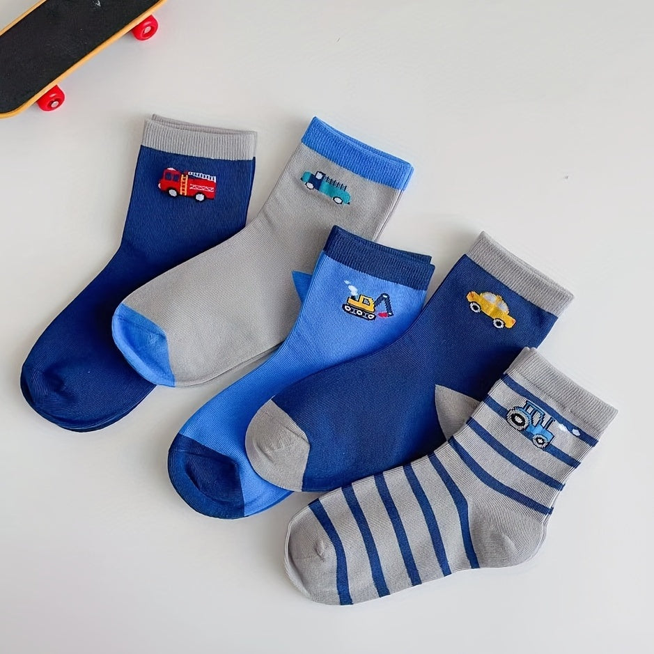 Boys Kids Breathable Socks Cartoon Pattern Casual Sports Socks