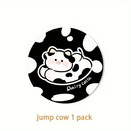 Cartoon Cow Coaster Car Cup Holder Anti Slip Coasters Heat Insulation Pad