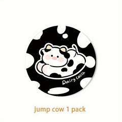Cartoon Cow Coaster Car Cup Holder Anti Slip Coasters Heat Insulation Pad