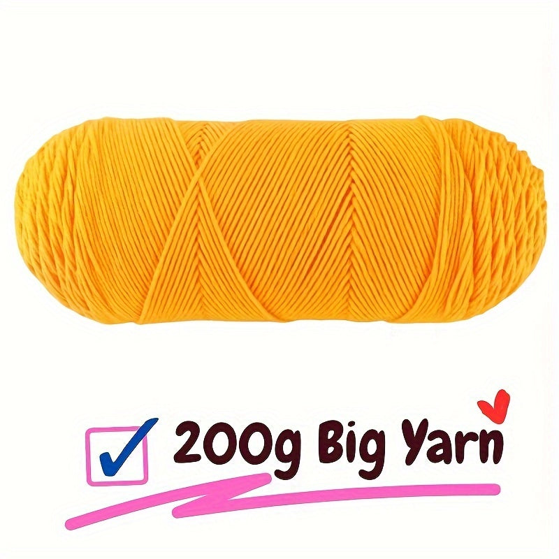200g 100 Acrylic Yarn Big Roll for Crocheting Knitting