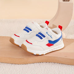 Baby Boys' Hook and Loop Sneakers Lightweight Non Slip Shoes