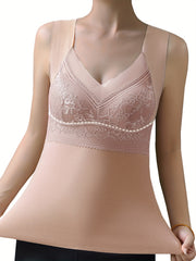 2pcs Thermal V-Neck Tank Top With Built-in Bra Sleeveless Activewear