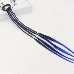 Girls Y2K Gradient Braided Wig Hair Ties for Party Performance