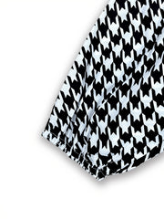 Girls Houndstooth Sweatpants Elastic Waist Casual Sport Pants