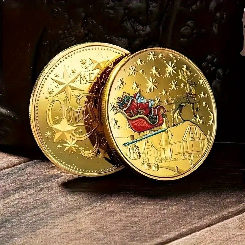 1pc Merry Christmas Collection Coin Gift Coin