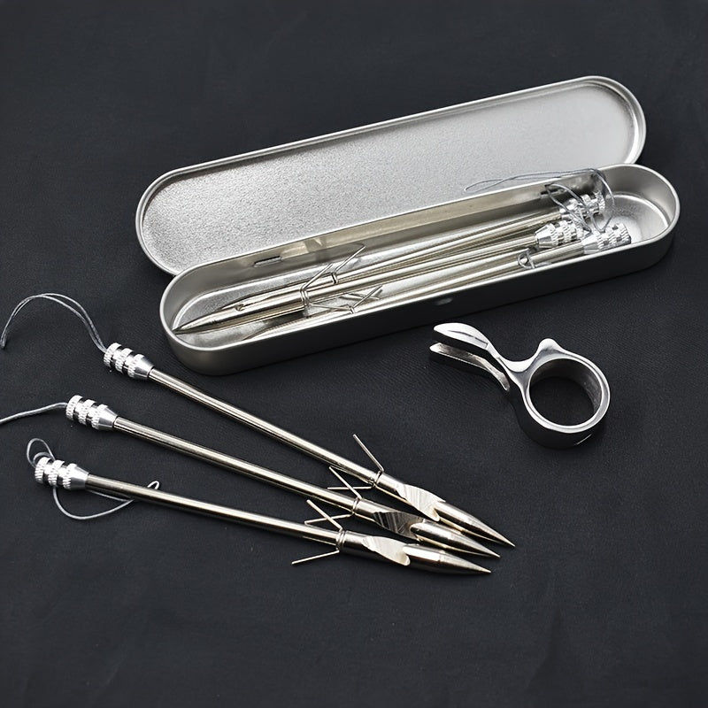 6pcs Fishing Arrow For Slingshot Stainless Steel Arrow Outdoor