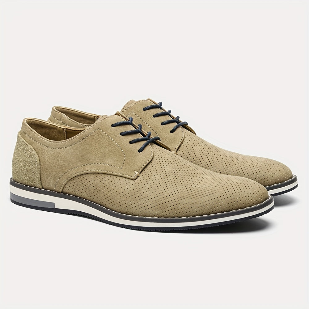 Men's Derby Shoes Lace up Front Dress Shoes For Men Office Business