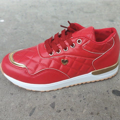 Women's Quilted Low Top Sneakers Outdoor Non Slip Shoes