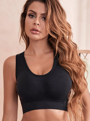 2pcs Racerback Sports Tank Tops Crew Neck Sleeveless Top