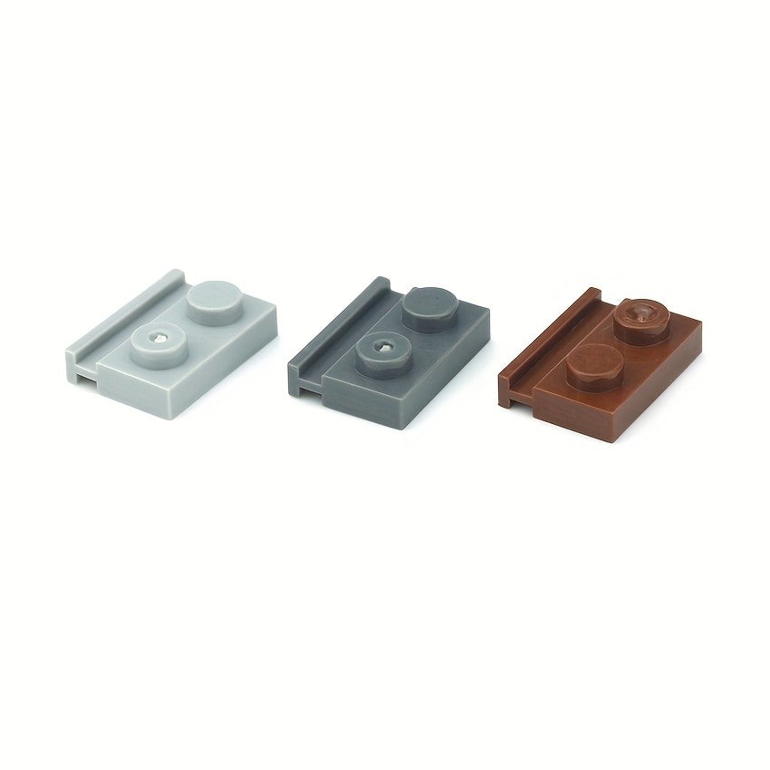 100pcs 1x2 Groove Slide Track Building Blocks - Compatible 32028