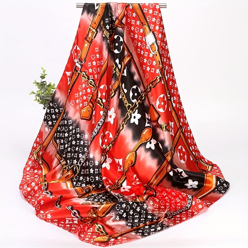 Satin Silk Square Scarf