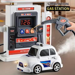 Gas Station Plastic Model Kit Simulation Cartoon Scale 1:32