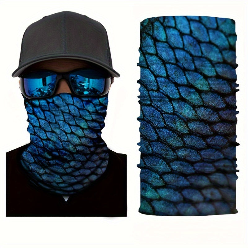 4 Pack Camouflage Face Cover Scarf Mask for Sports Cycling