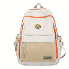 Large Capacity Schoolbag For High School Students With Bag Charm