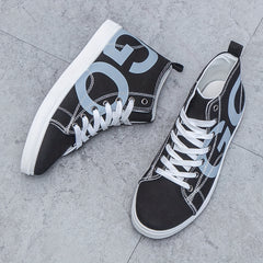 Men's High Top Canvas Shoes Lace Up