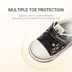 TARANIS Boy's Skate Shoes Toe Protection Non Slip Soft Sneakers For Kids Outdoor