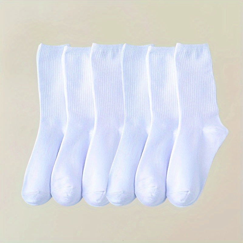 Breathable Crew Socks 8 Pairs for Women