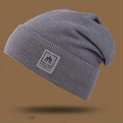 Men's Winter Warm Knitted Beanie Hat Velvet Lined Cycling Hat