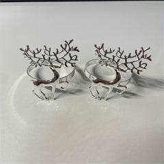 6pcs Christmas Napkin Ring Buckle Holiday Accessory Room Decor