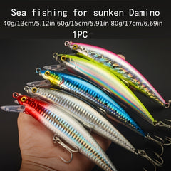 Long Casting Bionic Minnow Lure Hard Bait Saltwater Fishing Accessory