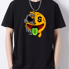 Funny Print Men's Graphic Cotton Crew Neck T shirt