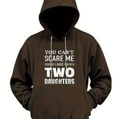Funny Two Daughter Letter Print Hoodies For Men Graphic Sweatshirt
