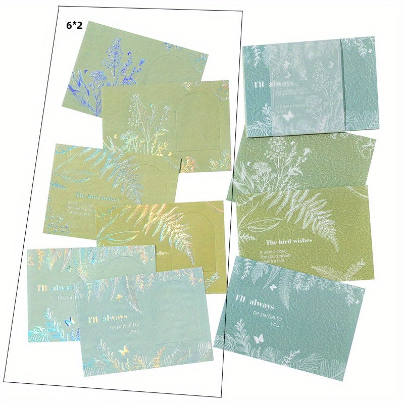 15pcs Peninsula Garden Series DIY Notepad, Journal Decorations