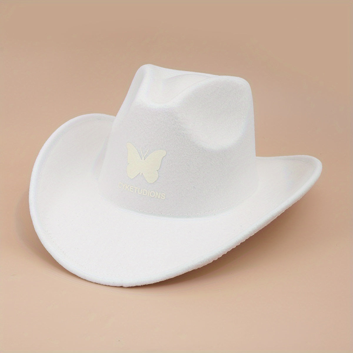 Luminous Cowboy Hat Punk Solid Fedora Cap Unisex Sunscreen Jazz Hat