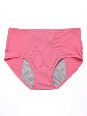 5 Pack Plus Size Leak Proof High Rise Briefs Set