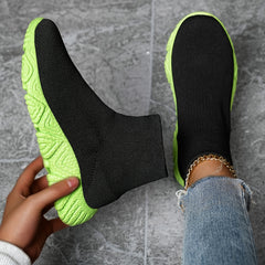 Breathable Mesh High Top Running Shoes