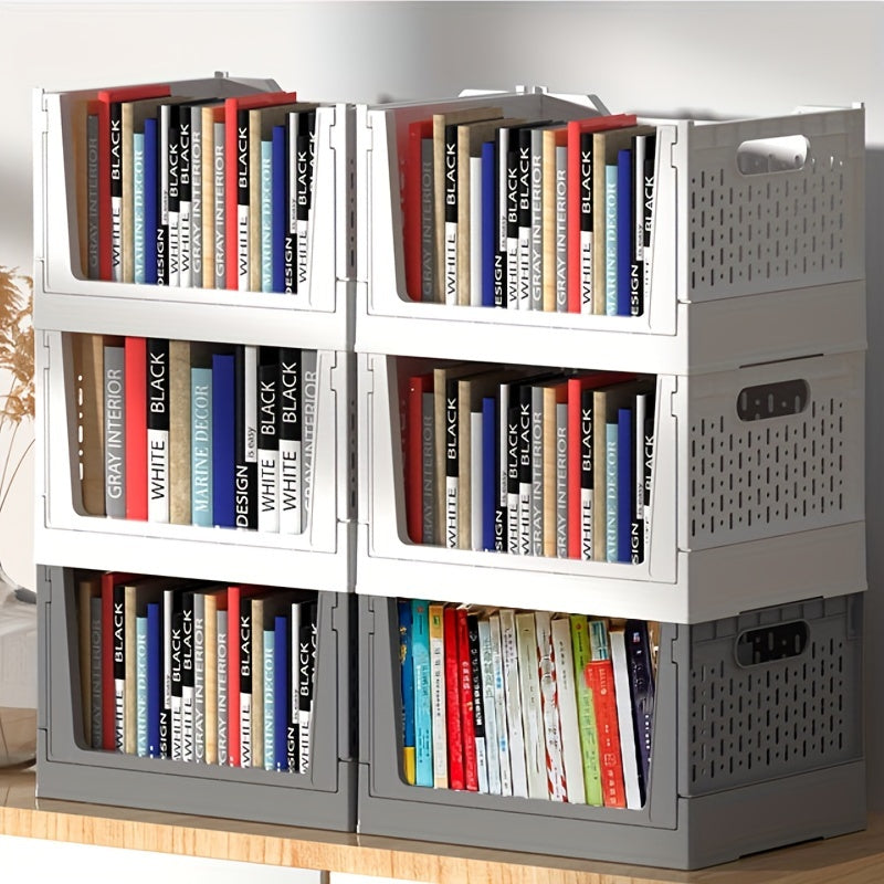 Plastic Folding Storage Box with Wheels