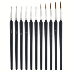 11Pcs Detail Paint Brushes Set Mini Watercolor Acrylic Kit