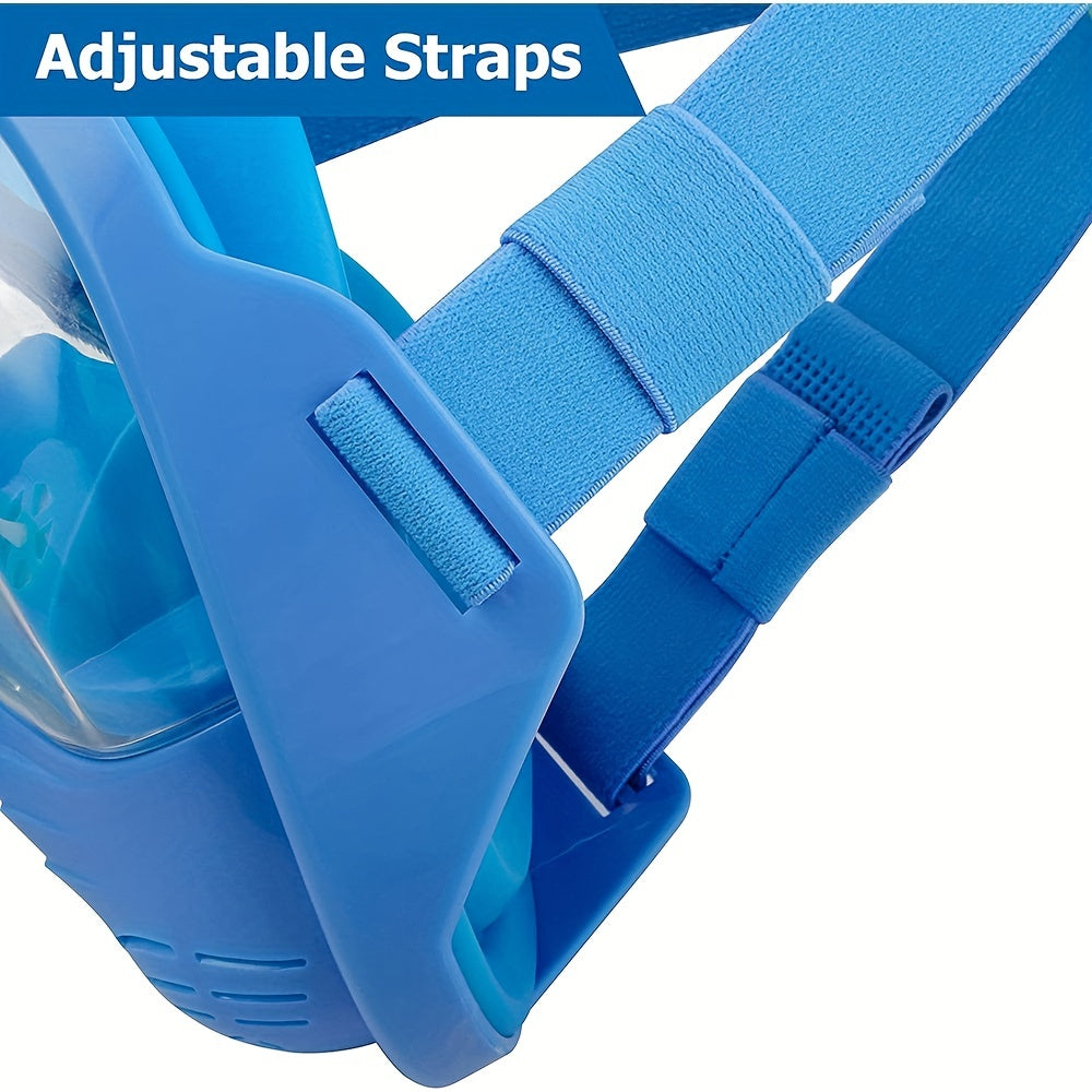 Full Face Snorkel Mask with Camera Mount Anti Fog Anti Leak
