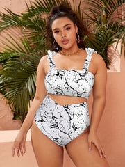 Tie Dye Tankini Set with Tummy Control Underwear