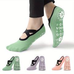 3 Pairs Non Slip Yoga Socks for Women, Perfect for Pilates, Barre, Ballet