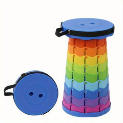 Portable Telescopic Stool Lightweight Folding Stool for Travel Fishing Hiking