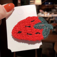 Cute Knit Fruit Hair Clips for Girls - Perfect Holiday Gift