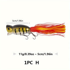 1pc Topwater Popper Lure 11g 0.38oz 1.96in