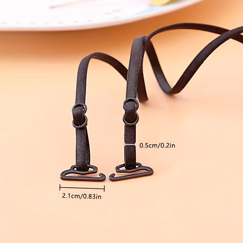 3 Pair Invisible Adjustable Underwear Straps Multi-functional Shoulder Straps