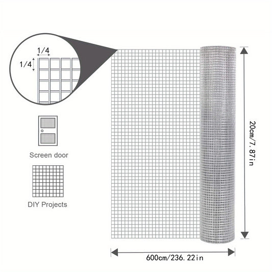 1pc 2 54 10 Hardware Cloth 19x19 68ft Welded Galvanized Wire Fence