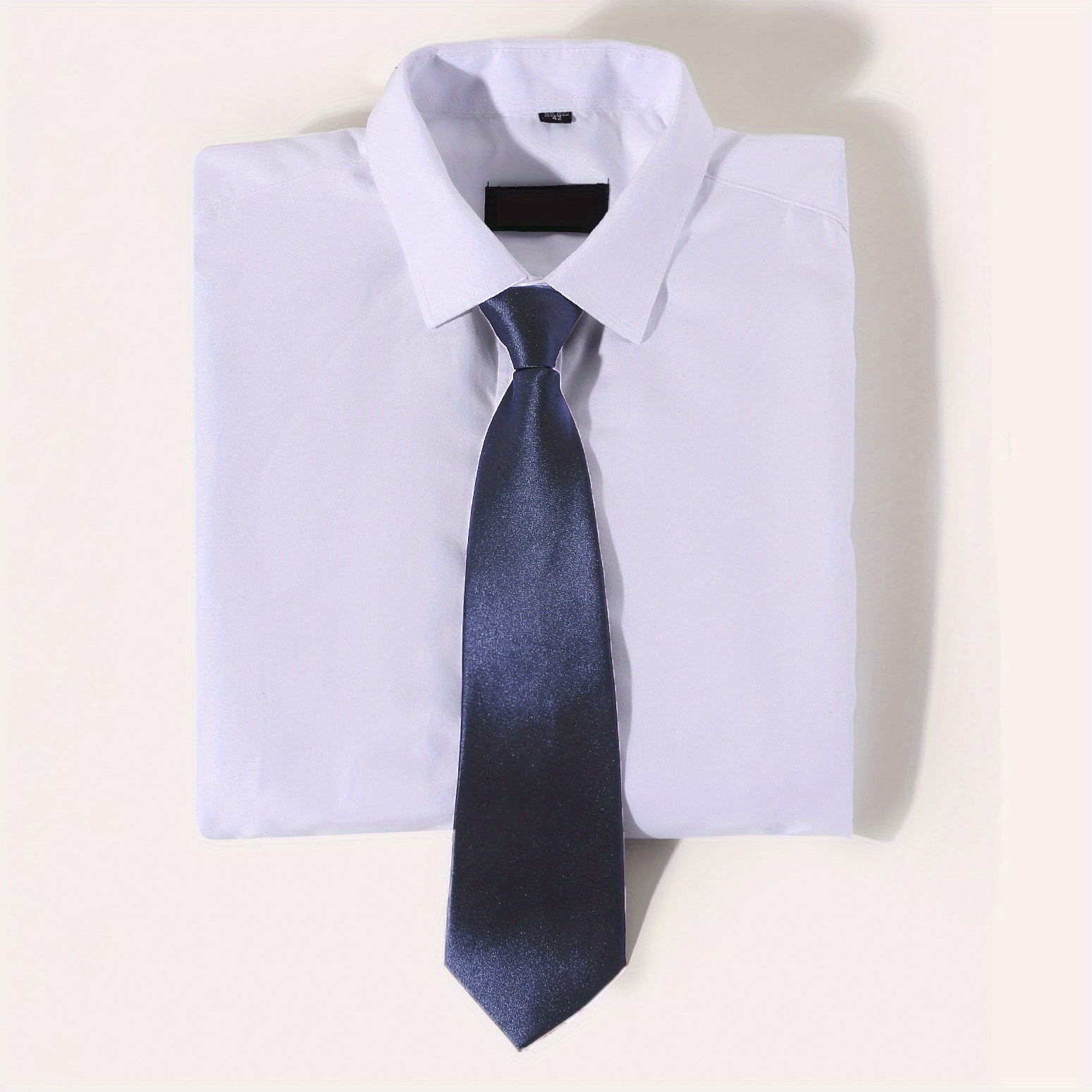 College Style Solid Casual Necktie Unisex Plain Shirt Uniform Tie