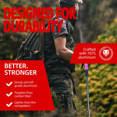 Portable Aluminum Hiking Pole with Enhanced Stability